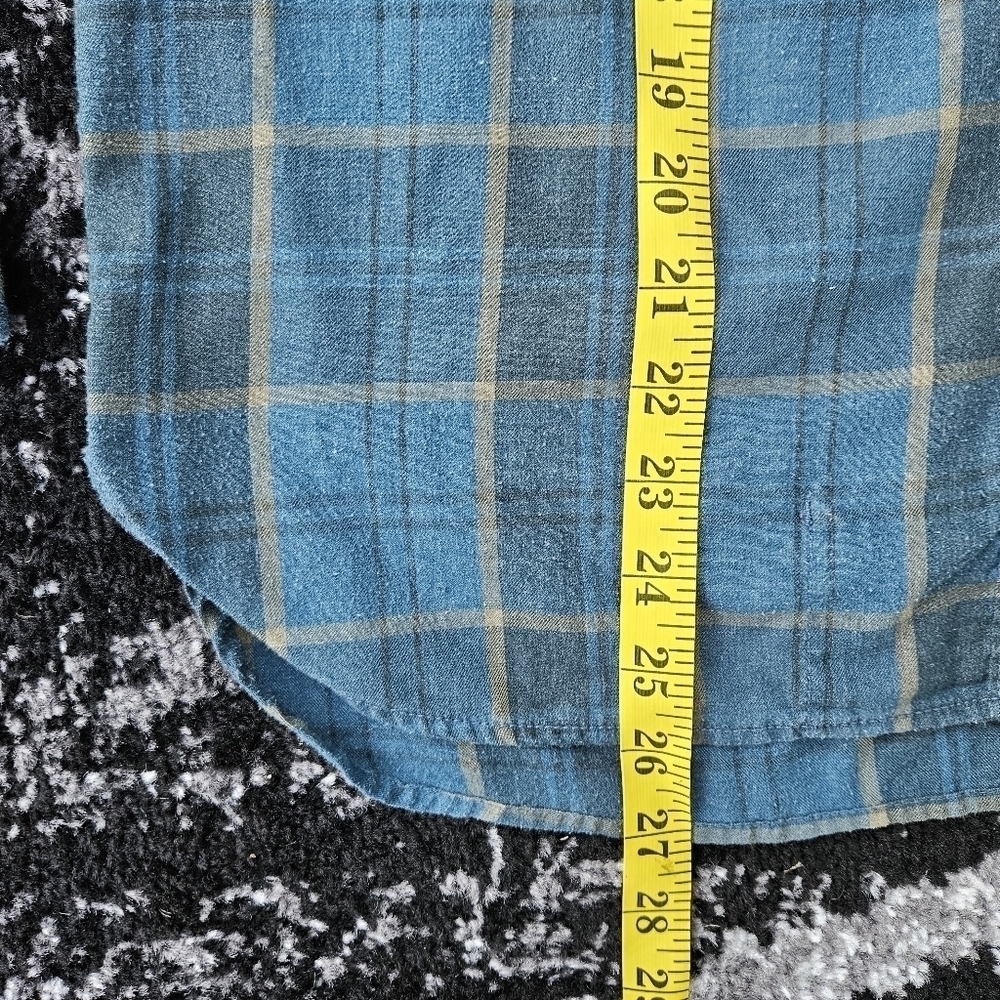 Mountain Hardwear Long Sleeve Flannel Plaid Turquoise Button Up Shirt Women's S - Picture 6 of 14
